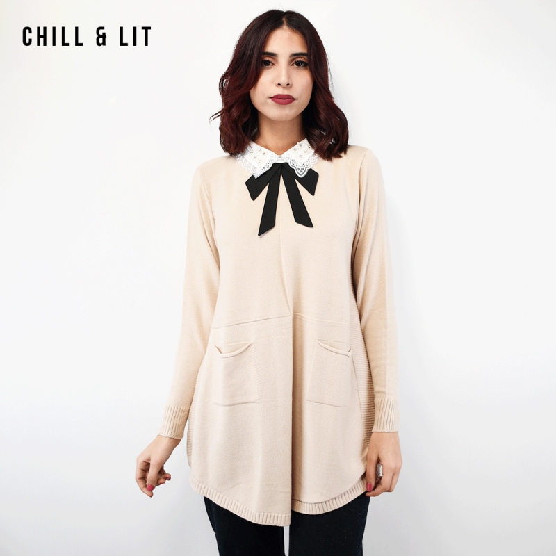 Pull Long En Laine Femme
