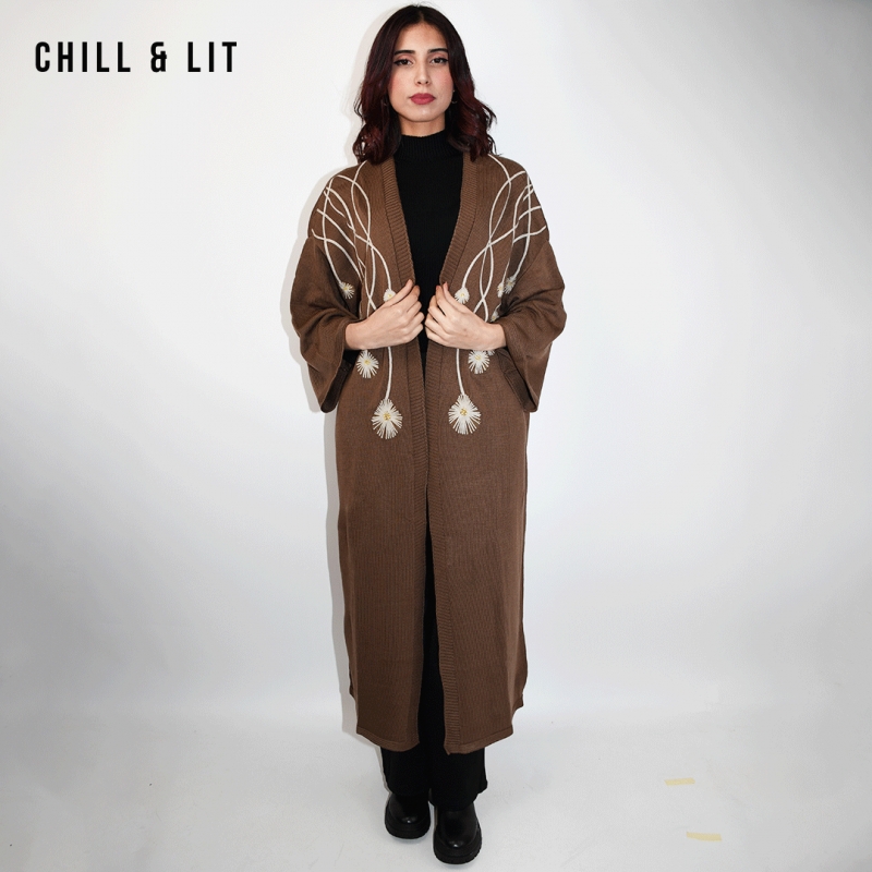 Gilet Long En Laine Femme