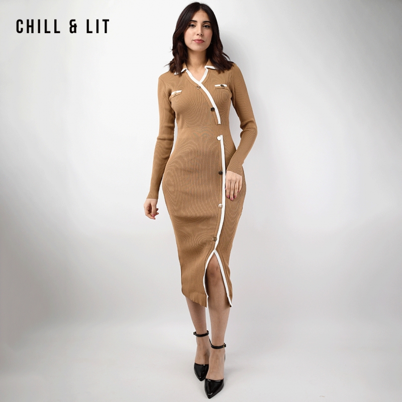 Robe Longue En Laine Femme