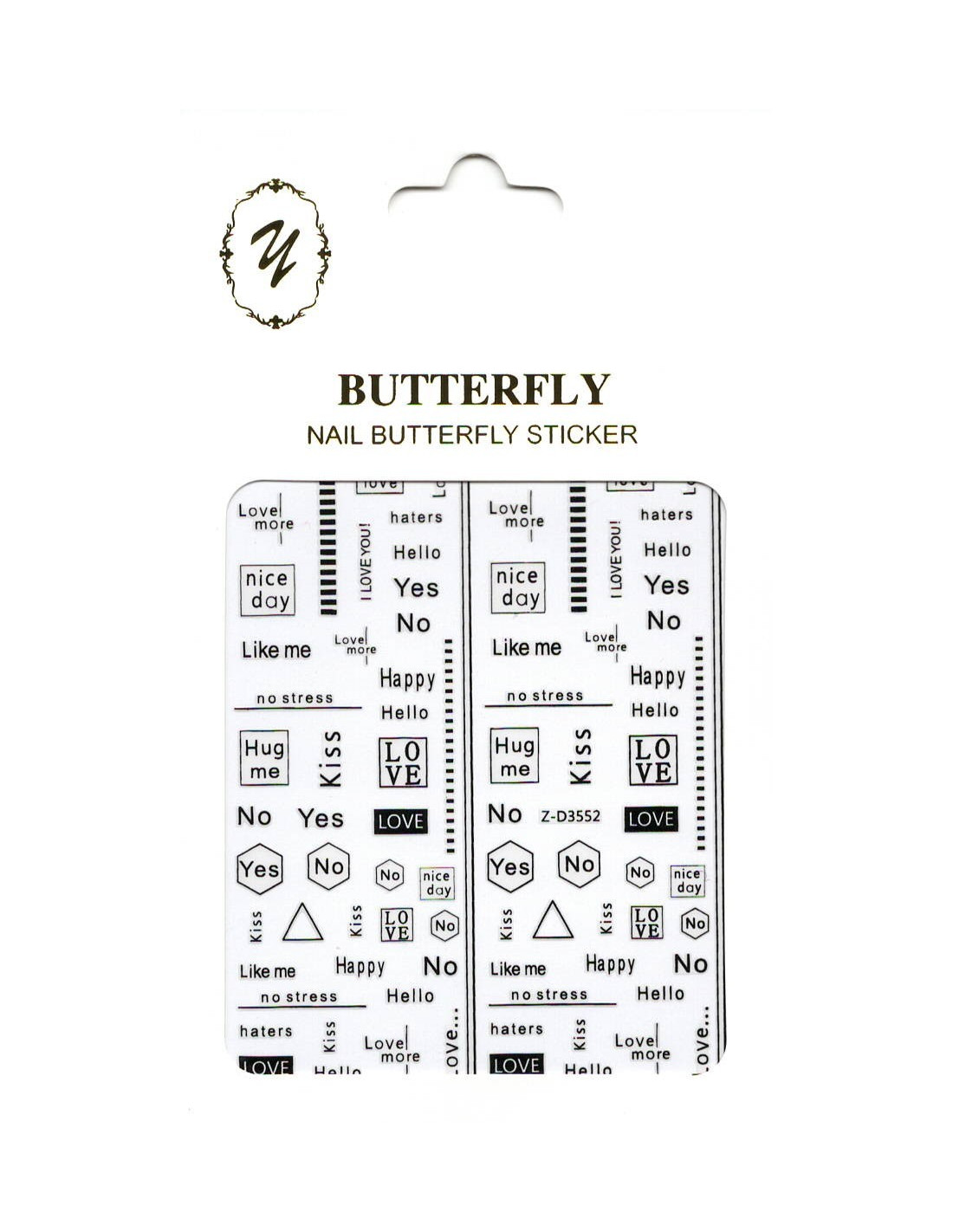 Sticker Butterfly Z-D3552
