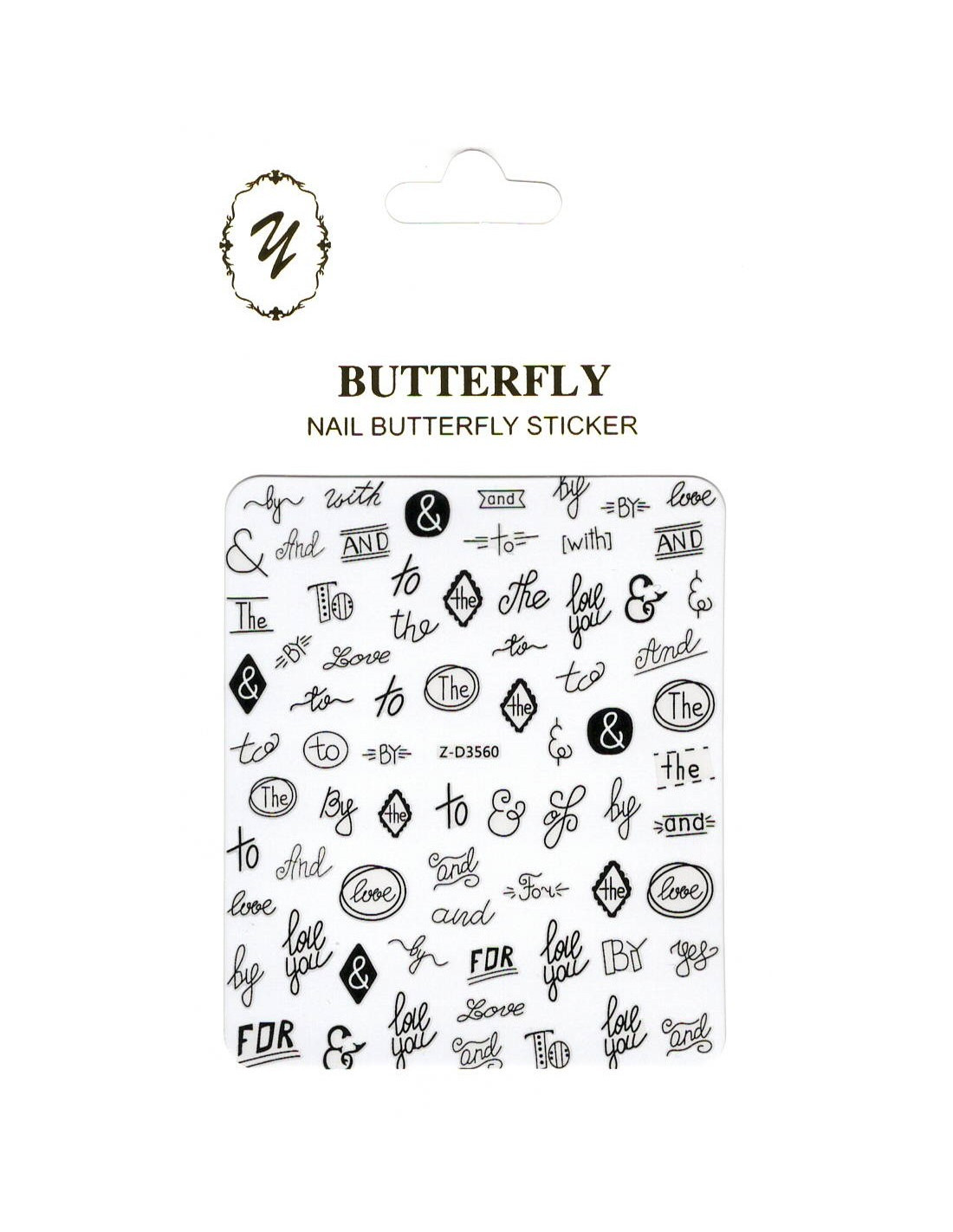 Sticker Butterfly Z-D3560