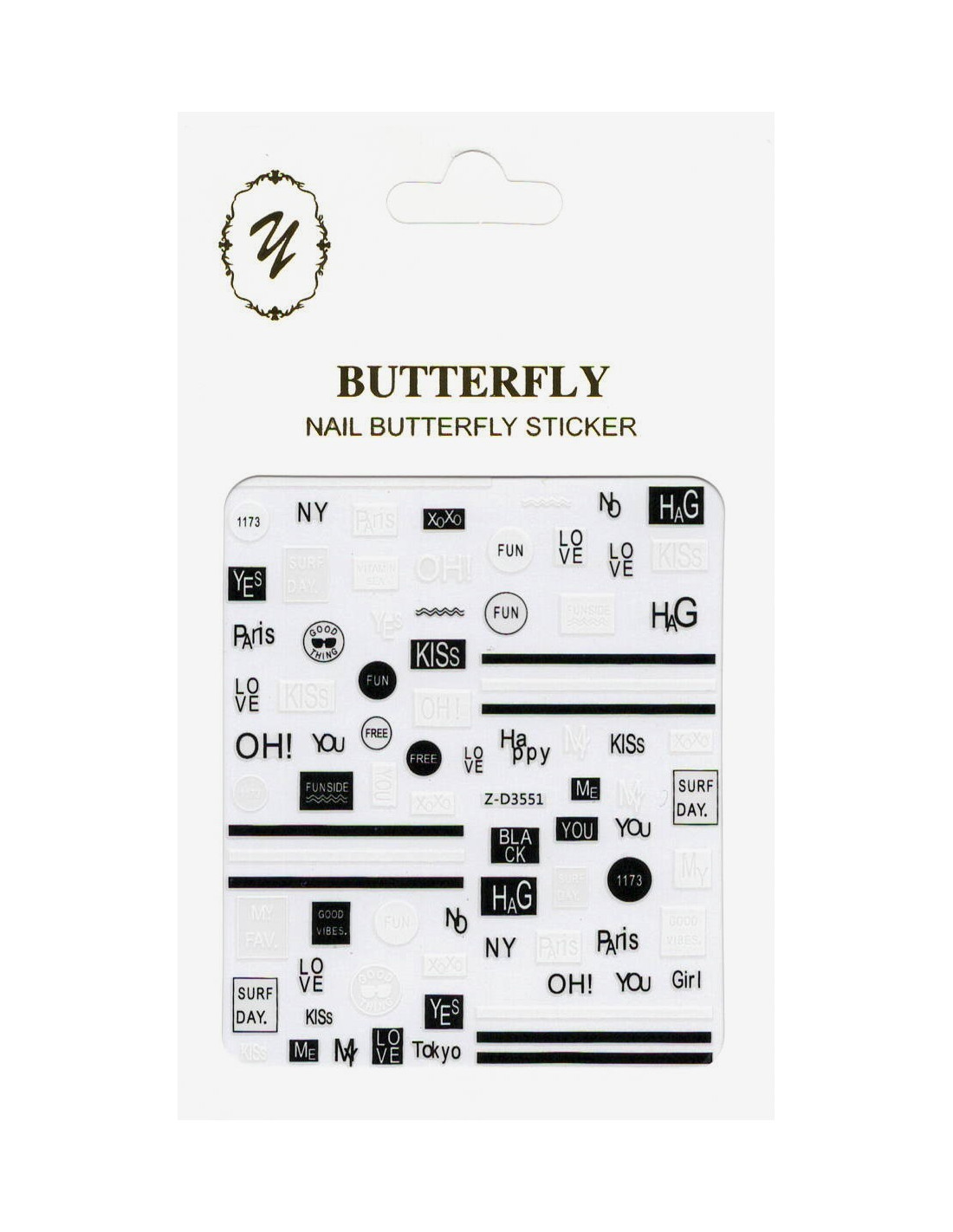 Sticker Butterfly Z-D3551