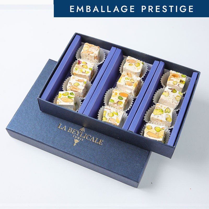 NOUGAT PISTACHES, AMANDES MIEL 12 PIÈCES