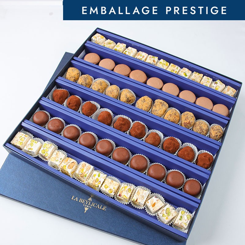 CHOCOLAT, MACARON NOUGAT 67 PIÈCES