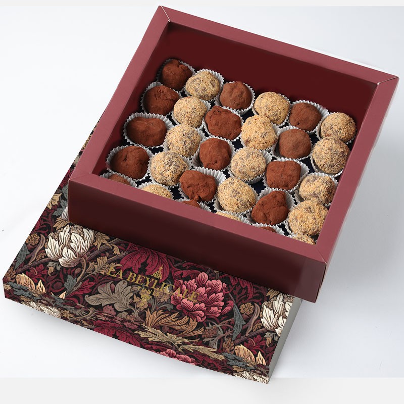 TRUFFES CHOCOLAT VALRHONA VARIEES 30 PIÈCES