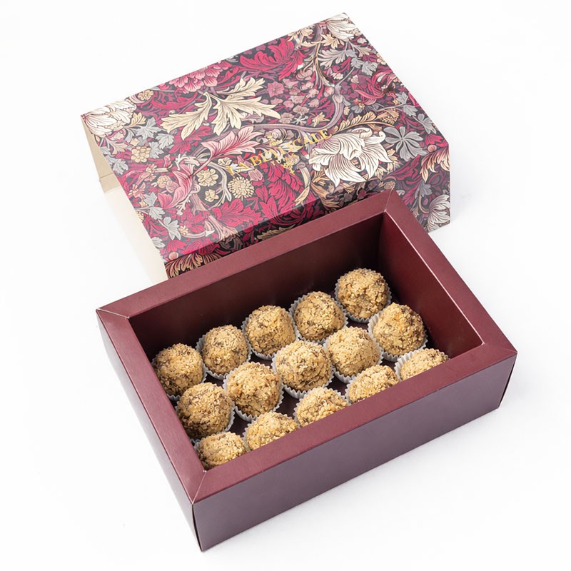 TRUFFES CHOCOLAT VALRHONA AUX NOISETTES 15 PIÈCES