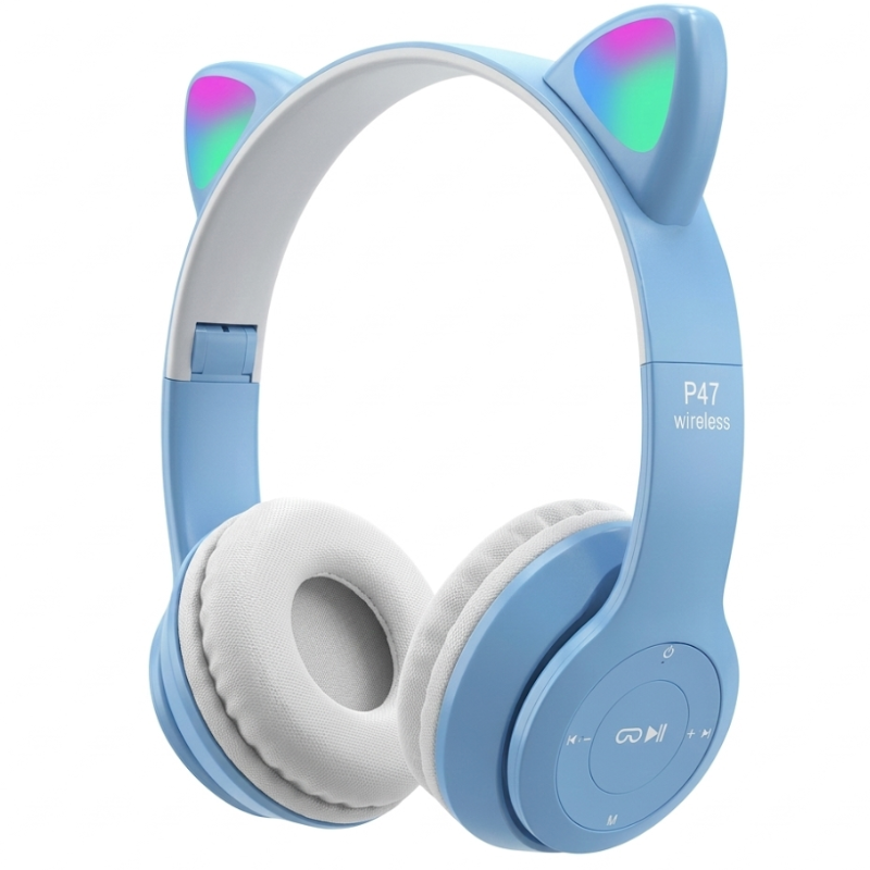 MICRO CASQUE CAT EAR P47M MP3 CIEL