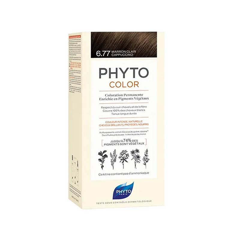 Phyto COLOR 6.77 MARRON CLAIR CAPPUCCINO