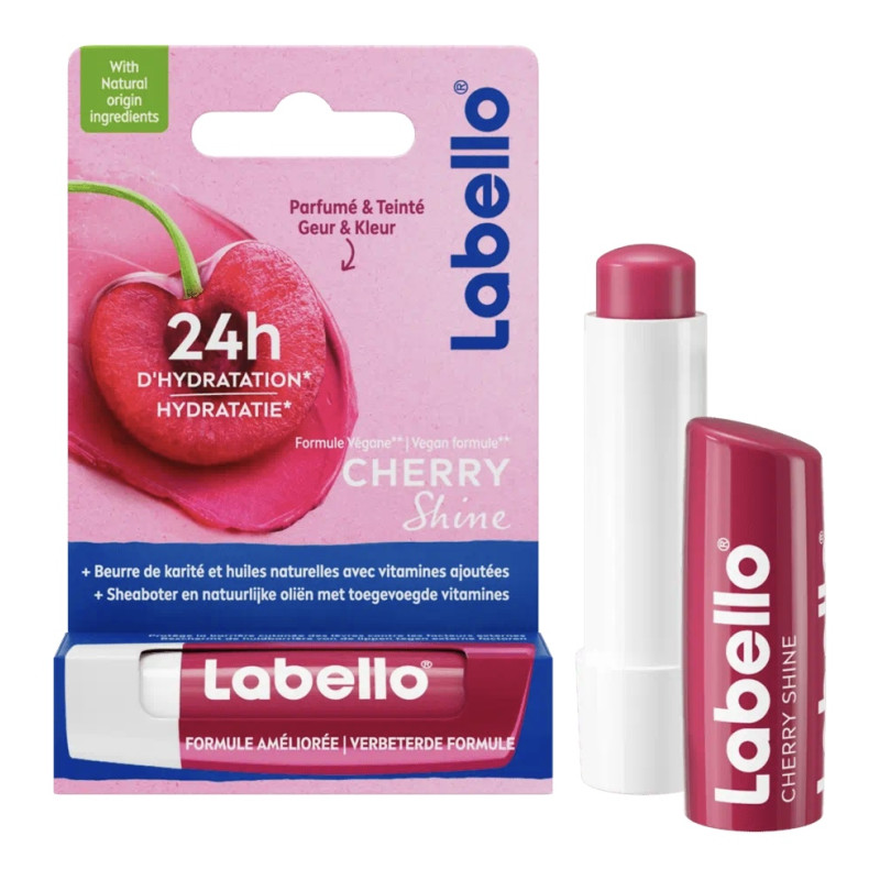 LABELLO STICK LEVRES CHERRY SHINE 4
