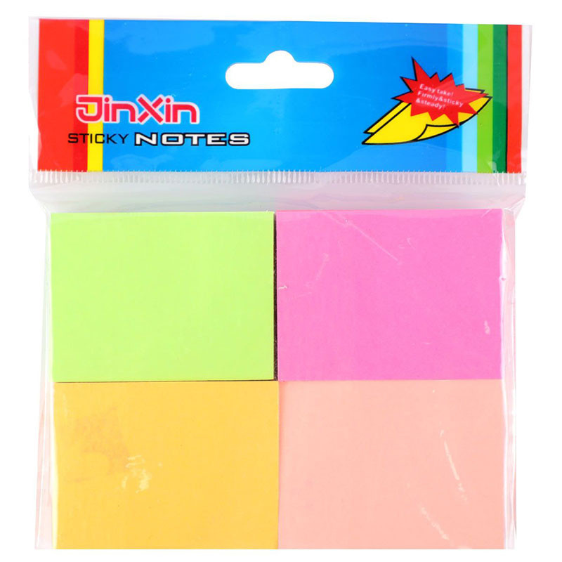 Stick Note 100 Feuilles 4 Couleurs Fluo