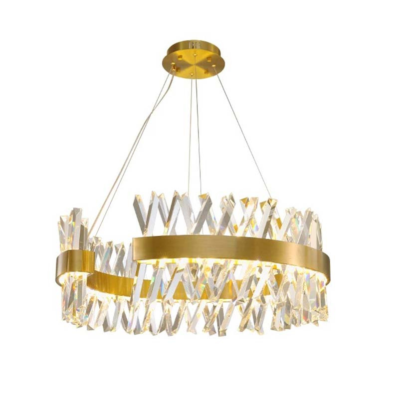 Lustre En Cristal Forme C Diamètre 40 cm
