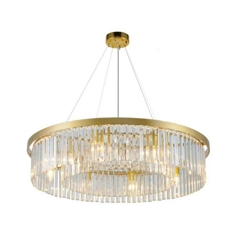 Lustre En Cristal Ronde Diamètre 40 Cm