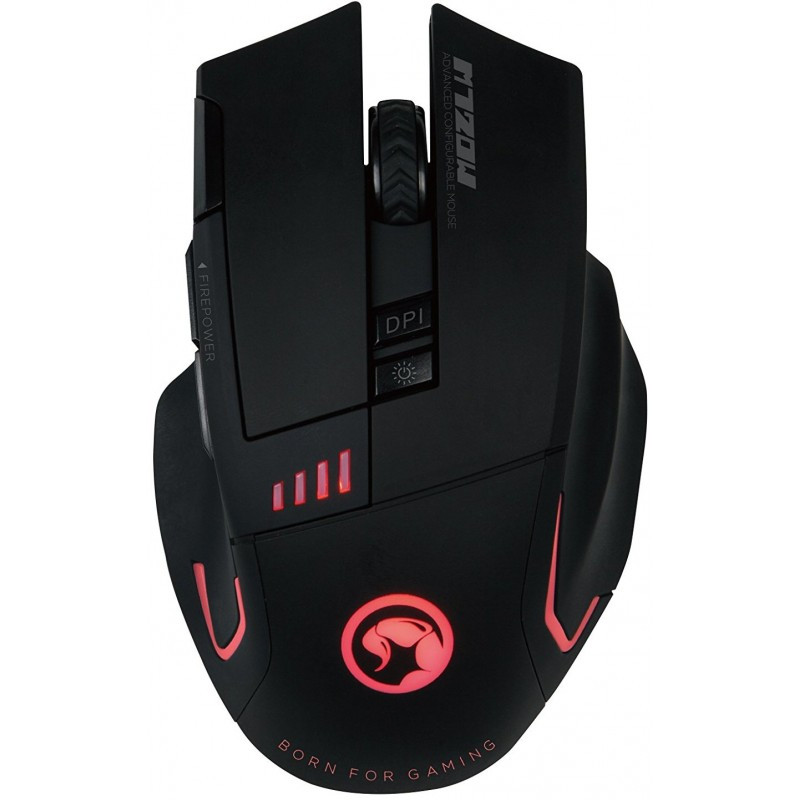 Marvo Gamer MARVO M720W Scorpion Sans Fil Rétroéclairée DPI 4800 USB 2.0 8 Couleurs 6 Boutons