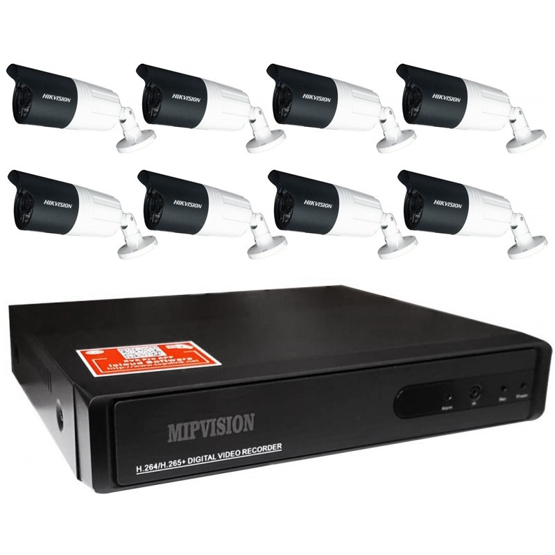 mipvision + 8 Cameras Externes MipVision 2MP