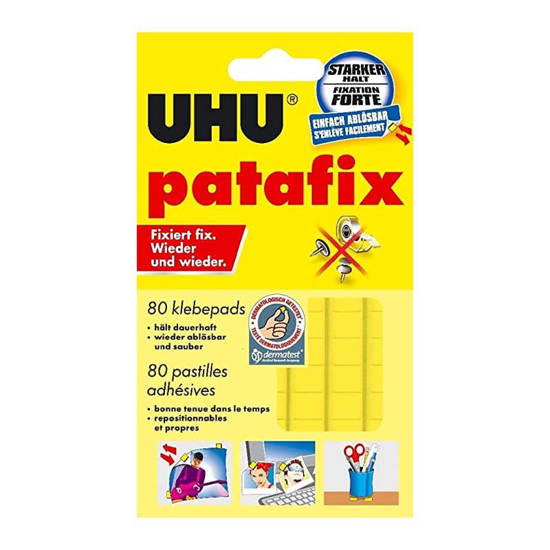 UHU de Fixation Patafix UHU 80 Pads
