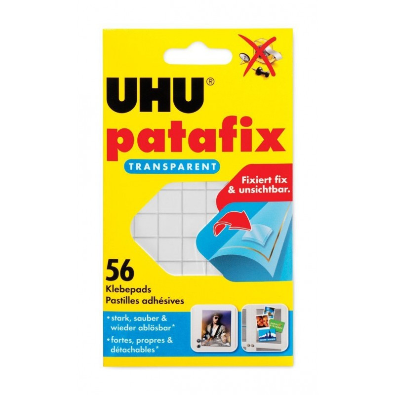 UHU de Fixation Patafix UHU 56 Pads Invisible