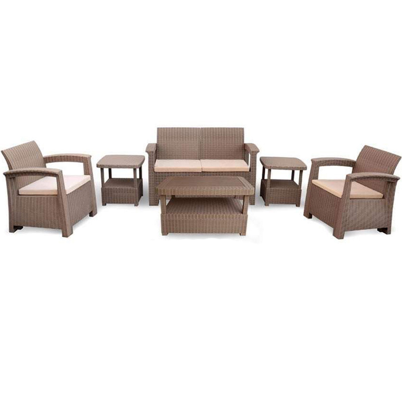 Sofpince De Jardin Syphax 4 Places Taupe