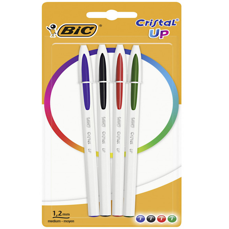 Bic 4 Stylos Bic Cristal Up Blister