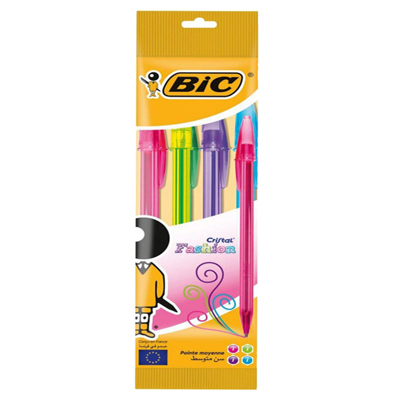 Bic 4 Stylos Bic Fashion Shimmers