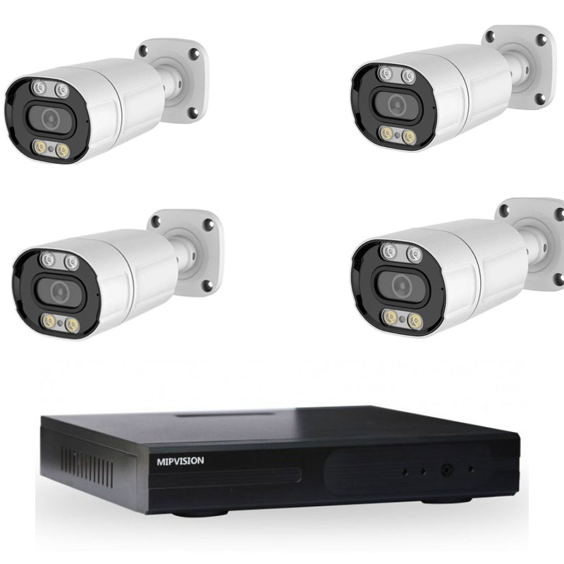 mipvision Hyprid + 4 Cameras Externes MipVision 2MP