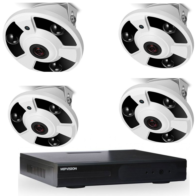 mipvision Hyprid + 4 Cameras Internes MipVision 2MP
