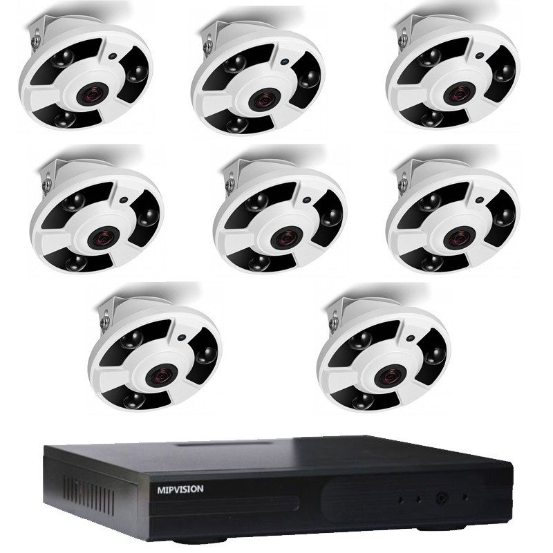 mipvision Hyprid + 8 Cameras Internes MipVision 2MP