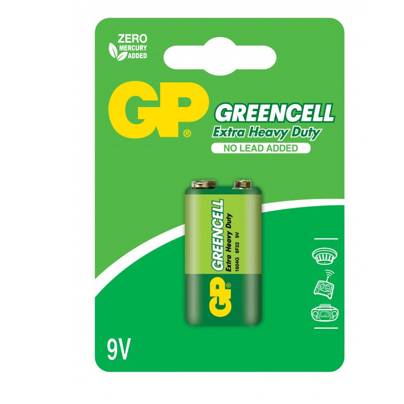 GP Batteries GP Extra Greencell 6F22 9V
