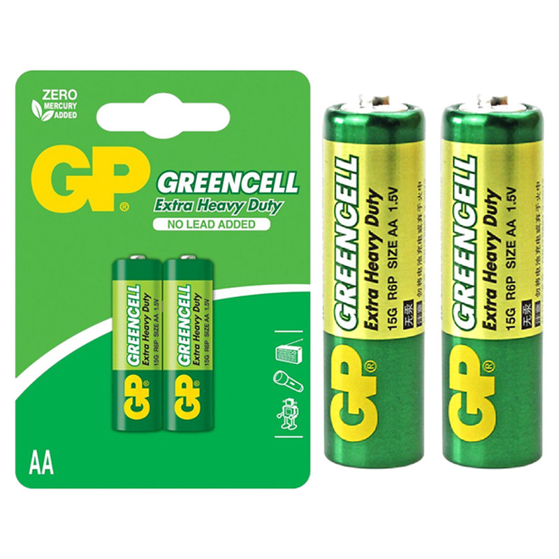 GP Batteries GP AA Greencell Extra Heavy Duty R6 1.5V