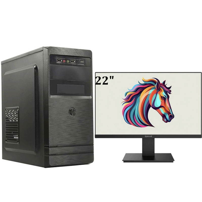 Intel Pc Office Quad Core + Ecran 22"