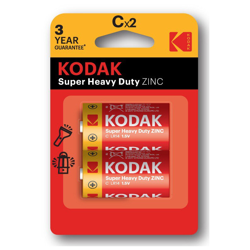 KODAK KODAK Extra Heavy Duty au Carbone-Zinc C B2 R14