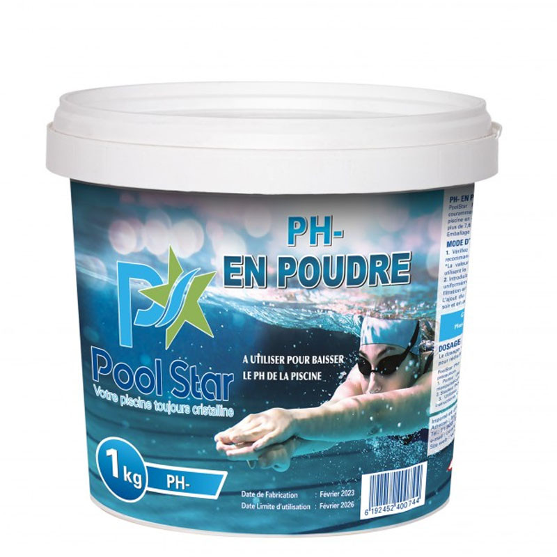 Pool Star Moins En Poudre Pool Star pour Piscine 1Kg
