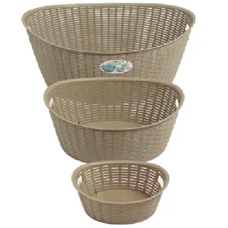 Sofpince de Rangement Sofpince Rotin Grège