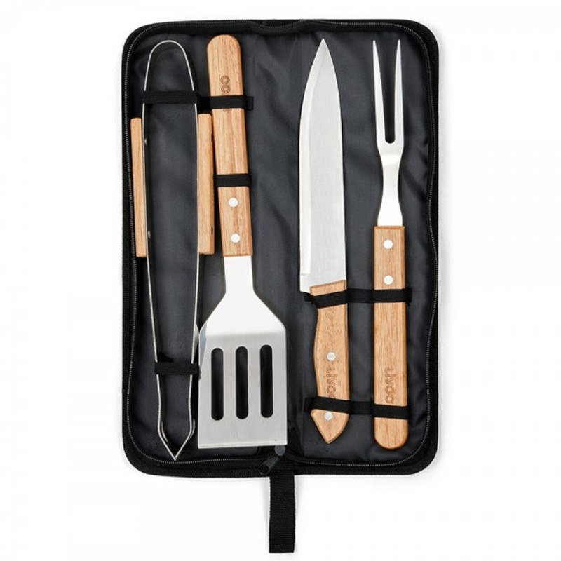Livoo 4 Accessoires Pour Barbecue Livoo GS164 Bois