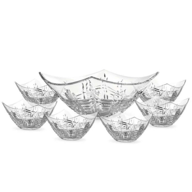 Azur Glass 7 Bols Carre Azur Glass Iris Transparent