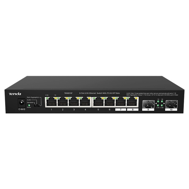 Tenda Tenda TEM2010F 8 Ports 2500 Mbps