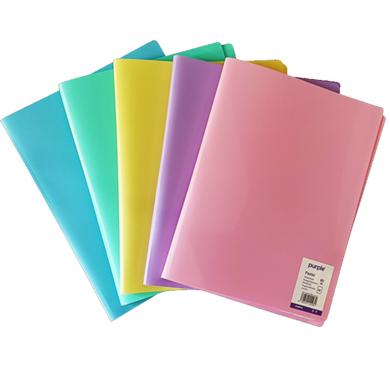 Purple Documents Pastel A4 20 Vues Assorties