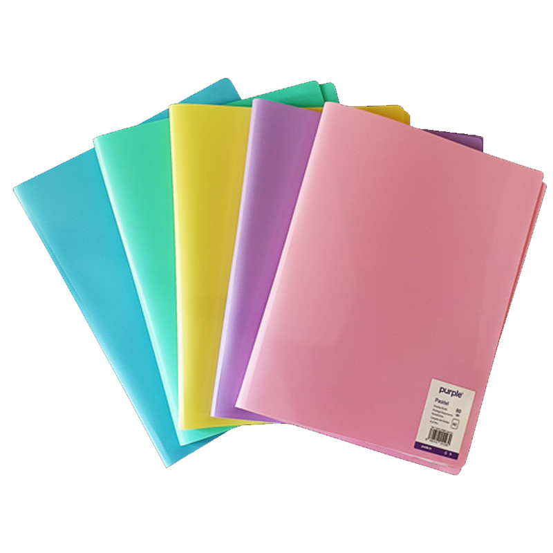 Purple Documents Pastel A4 60 Vues Assorties