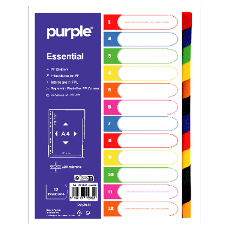 Purple Essential A4 12 Positions