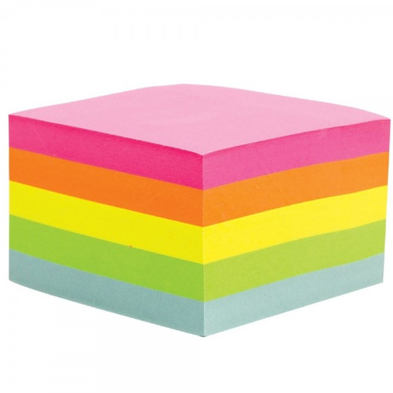 sans Marque Note 76x76mm 100 Feuilles Assorties