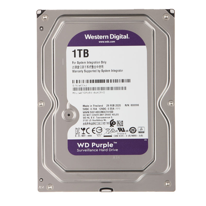 Western Digital Disque Dur Interne 1To 3.5" SATA III