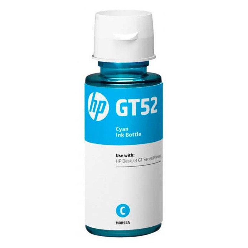 Compatible HP Bouteille D'encre GT52 Adaptable Cyan