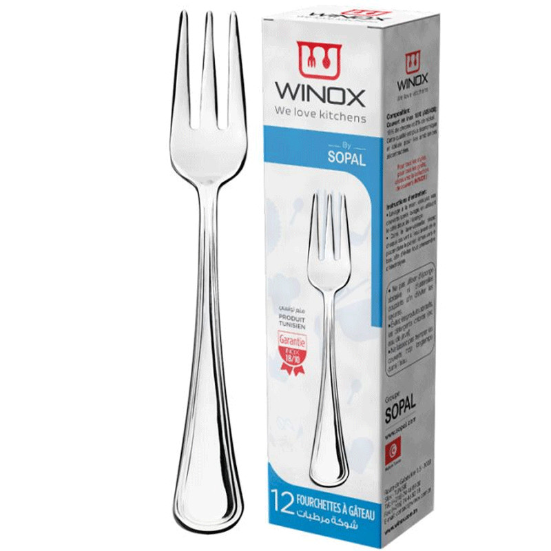 Winox Fourchette à Gâteaux Winox Douja 12 Pièces Inox