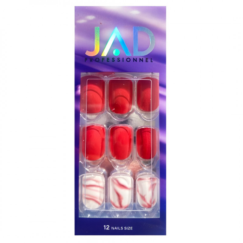 JAD Professional Professional Faux Ongles Autocollant Foncé