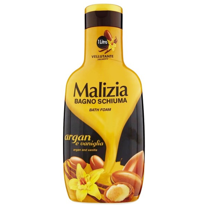 Malizia Gel Douche Au Vanille Huile d'Argan