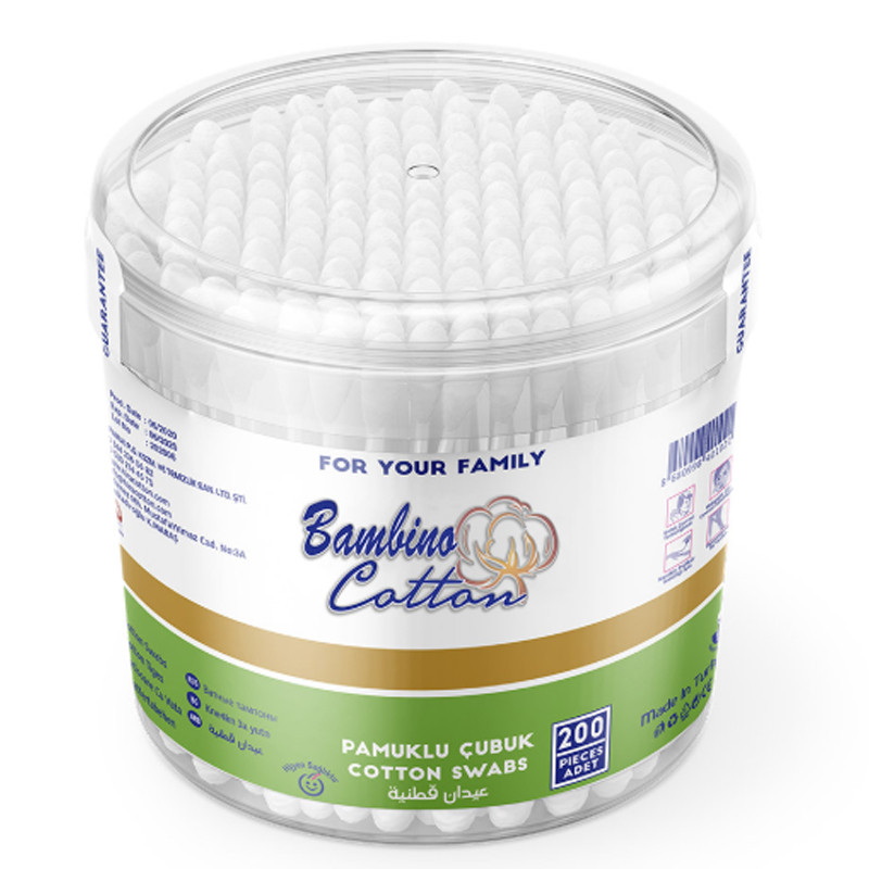 Bambino Coton Tige Bambino Coton 200 Pièces