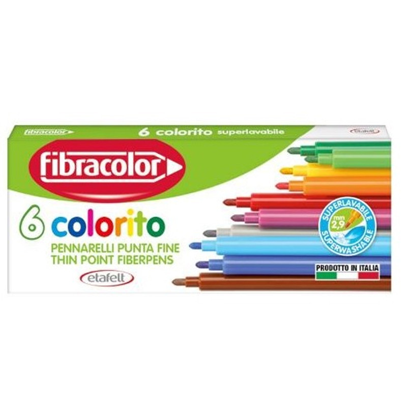 Fibracolor 6 Feutres Fibracolor Multicolore