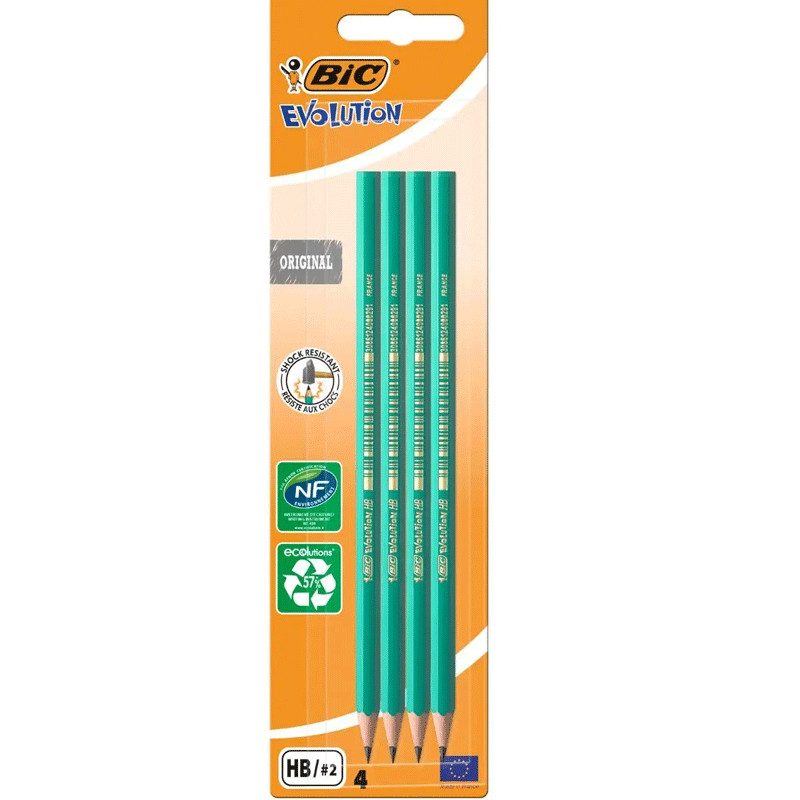 Bic 4 Crayons Bic Evolution