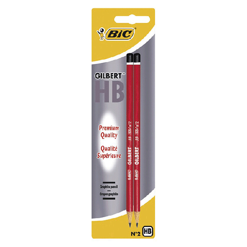 Bic 2 Crayons Bic Gilbert HB