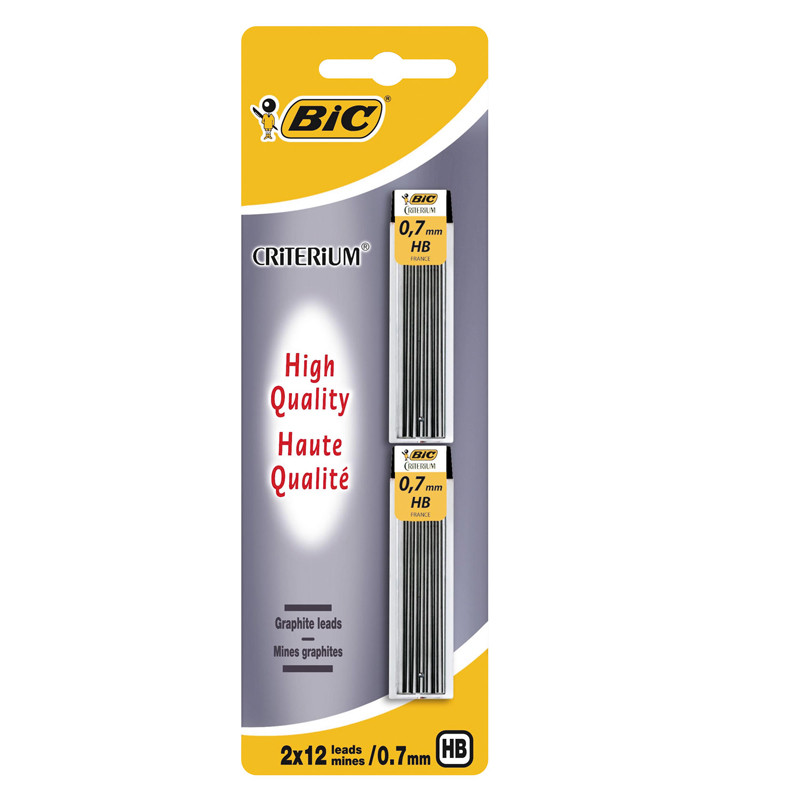 Bic 24 Porte-Mines Bic Critérium HB 0,7 mm