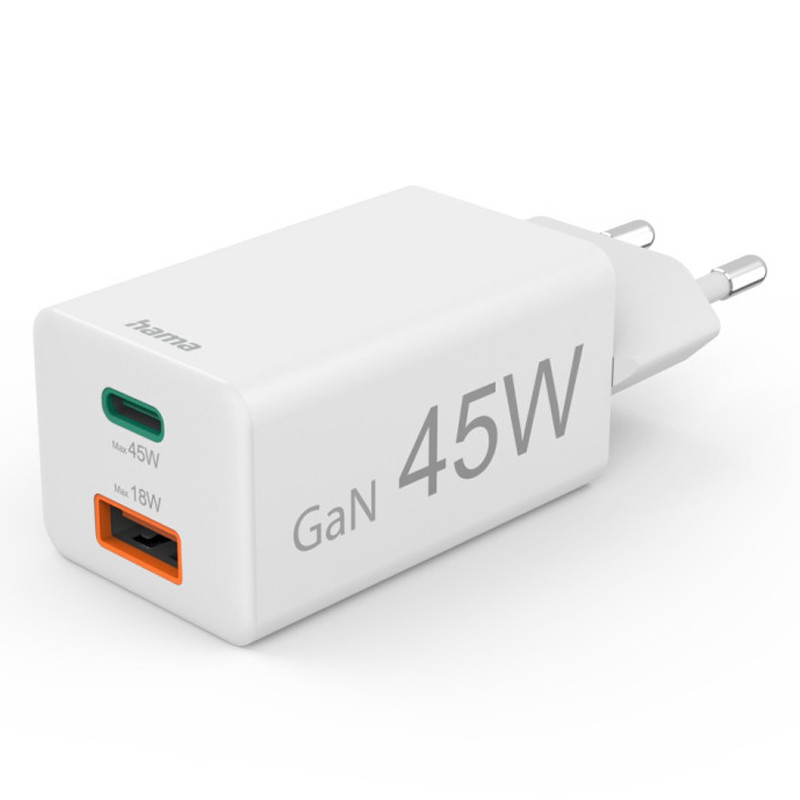 hama Chargeur Hama 2 Ports USB Type-C 45W
